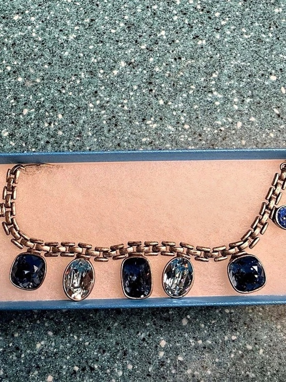 Touchstone Crystal by Swarovski basket weave necklace